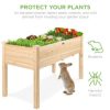 Best Choice Products Best Choice Product 48x24x30in Raised Garden Bed, Elevated Wooden Planter for Yard w/ Foot Caps, Liner - Image 7