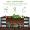 Best Choice Products 6x3x2ft Outdoor Metal Raised Garden Bed, Planter Box for Vegetables, Flowers, Herbs - Image 2