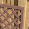 Streamdale Furniture Raised Garden Bed with Trellis Lattice, Wood Planter Box with Self Draining Gap, Freestanding Trellis Planter for Climbing Plants, Vines, Flowers, 29.5" x 13.25" x 53.25", Light Brown - Image 2