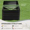 Streamdale Furniture Galvanized Raised Garden Bed Kit with Reinforcing Bars, Large and Tall Metal Planter Box for Vegetables, Flowers and Herbs, 6' x 3' x 2', Black - Image 2