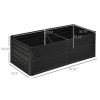 Streamdale Furniture Galvanized Raised Garden Bed Kit with Reinforcing Bars, Large and Tall Metal Planter Box for Vegetables, Flowers and Herbs, 6' x 3' x 2', Black - Image 6
