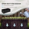 Streamdale Furniture Galvanized Raised Garden Bed Kit with Reinforcing Bars, Large and Tall Metal Planter Box for Vegetables, Flowers and Herbs, 6' x 3' x 2', Black - Image 8