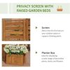 Slickblue Versatile Wooden Planter Box for Gardens ?C Ideal for Flowers, Herbs, and Vegetables - Image 5