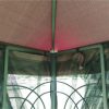 Streamdale Furniture 10x10 Outdoor Patio Gazebo Canopy Tent With Ventilated Double Roof And Mosquito Net - Image 9