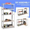 SUGIFT 72 Inch Storage Shelf Steel Metal 5 Levels Adjustable Shelves - Image 5