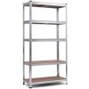 SUGIFT 72 Inch Storage Shelf Steel Metal 5 Levels Adjustable Shelves