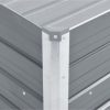 Garden Raised Bed Galvanized Steel 39.4"x15.7"x17.7" Gray - Image 4