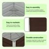 Garden Raised Bed Brown 39.4"x15.7"x17.7" Galvanized Steel - Image 5