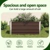 Garden Raised Bed Brown 39.4"x15.7"x17.7" Galvanized Steel - Image 4