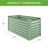 Best Choice Products 4x2x2ft Outdoor Metal Raised Garden Bed, Planter Box for Vegetables, Flowers, Herbs - Image 2