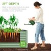 Best Choice Products 4x2x2ft Outdoor Metal Raised Garden Bed, Planter Box for Vegetables, Flowers, Herbs - Image 7