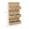 Outsunny 5 Box Raised Garden Bed w/ Trellis, Drain Holes, - Image 3
