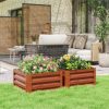 Outsunny 23.5" Raised Wall Garden Planet Beds for Vegetables and Flowers - Image 2