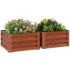Outsunny 23.5" Raised Wall Garden Planet Beds for Vegetables and Flowers