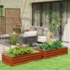 Outsunny Raised Garden Bed Vegetable Planter Flower Gardening Box Patio - Image 2