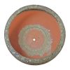 10" Round Lava Finish Ceramic Plant Pot Set - Image 7