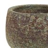 10" Round Lava Finish Ceramic Plant Pot Set - Image 6