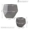 Sunnydaze Decor Outdoor Concrete Planter Set - Image 3