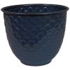 Dinah 12.5" Metal Outdoor Plant Pot Set with Drainage Holes and Rubber Plugs - Image 6