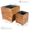 Indoor/Outdoor Wooden Planter Boxes - Image 3