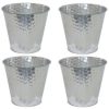 Galvanized Steel Buckets with Hexagon Pattern