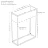 Modern Simplicity 27.5" H Metal Raised Planter Box with Legs - Image 2