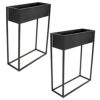 Modern Simplicity 27.5" H Metal Raised Planter Box with Legs