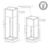 Modern Simplicity 8.25" Square Metal Raised Planter Box with Legs - Image 2