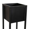 Modern Simplicity 8.25" Square Metal Raised Planter Box with Legs - Image 7