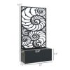 Outsunny Garden Box with Privacy Panel, Outdoor Planter Box for Garden - Image 3