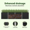 Garden Raised Bed Anthracite 126"x31.5"x30.3" Galvanized Steel - Image 4