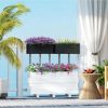Outsunny Railing Planter Box (2 Pack, 20 Inch),Rat Look, - Image 2