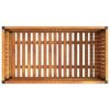 Garden Planter 33.5"x17.7"x17.3" Solid Wood Acacia and Steel - Image 5