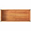 Garden Planter with Shelf 43.3"x17.7"x31.5" Solid Wood Acacia and Steel - Image 4