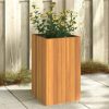 Garden Planter 13.8"x13.8"x23.6" Solid Wood Acacia - Image 2
