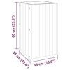 Garden Planter 13.8"x13.8"x23.6" Solid Wood Acacia - Image 3