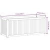 Garden Planter 43.3"x17.7"x17.3" Solid Wood Acacia and Steel - Image 3