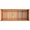 Garden Planter 43.3"x17.7"x17.3" Solid Wood Acacia and Steel - Image 6