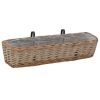 Balcony Planter 2 pcs Wicker with PE Lining 31.5" - Image 3