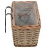 Balcony Planter 2 pcs Wicker with PE Lining 31.5" - Image 5
