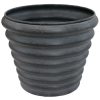 Molly 12.5" Metal Outdoor Plant Pot Set with Drainage Holes and Rubber Plugs - Image 3