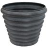 Molly 12.5" Metal Outdoor Plant Pot Set with Drainage Holes and Rubber Plugs - Image 6