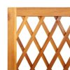 Planter with Trellis and Shelf 21.7"x11.6"x59.8" Solid Wood Acacia - Image 6