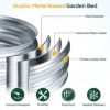 Aoodor Galvanized Raised Garden Bed Kit,35.34''(L) x 23.62''(W) x11.81''(H) Outdoor Garden Planter Oval Large Boxes for Vegetables, Flowers, Herbs - Image 4