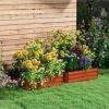 Outsunny Set of 2 Raised Garden Bed Galvanized Planter Box, - Image 2