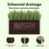 Garden Raised Bed Brown 39.4"x15.7"x17.7" Galvanized Steel - Image 6