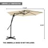 10 Ft. Outdoor Patio Cantilever Umbrella with Stand - Image 2