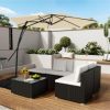 10 Ft. Outdoor Patio Cantilever Umbrella with Stand - Image 3