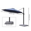11ft Cantilever Patio Umbrella Outdoor Patio Offset Patio Umbrella Large Outdoor Umbrella Pool Umbrella for Backyard Garden Deck Pool - Image 2
