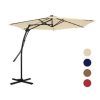 10ft Outdoor Patio Cantilever Umbrella with Waterproof and UV Resistant